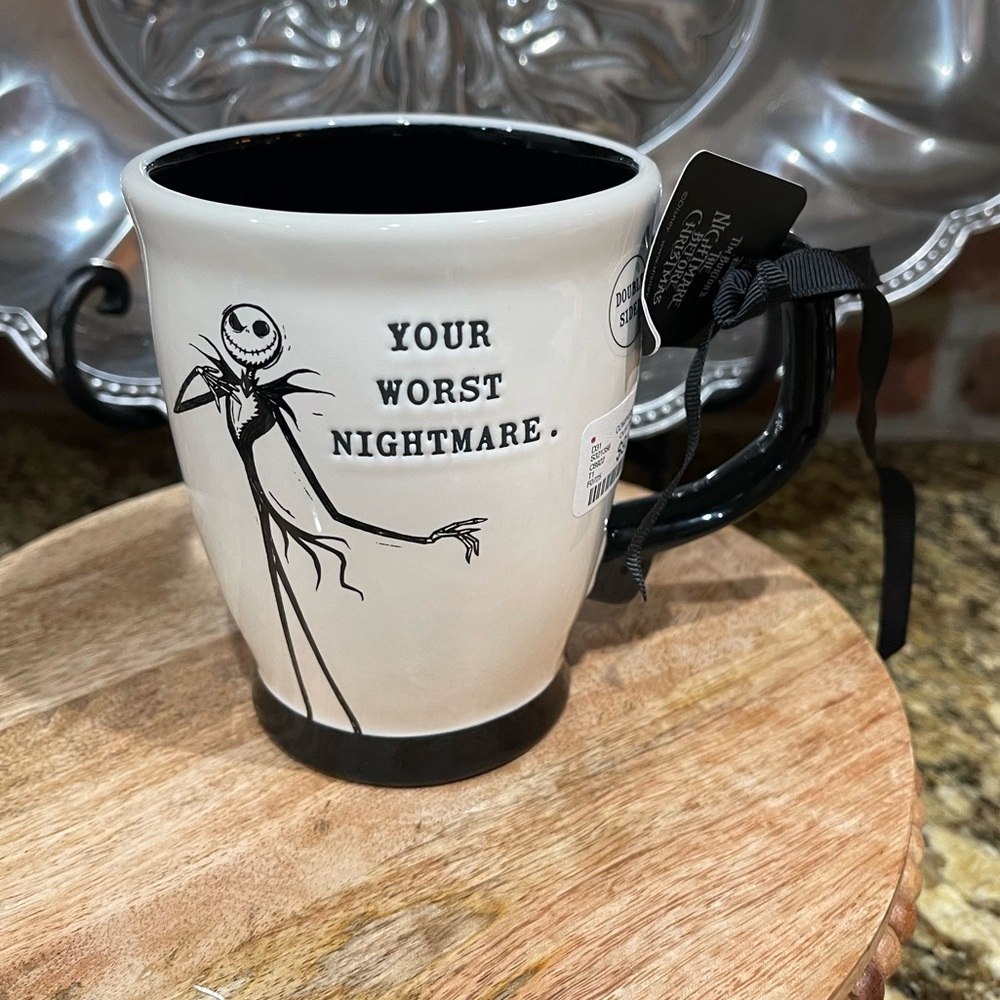 Rae Dunn Disney Nightmare before Christmas mug - Your Worst Nightmare Jack NEW